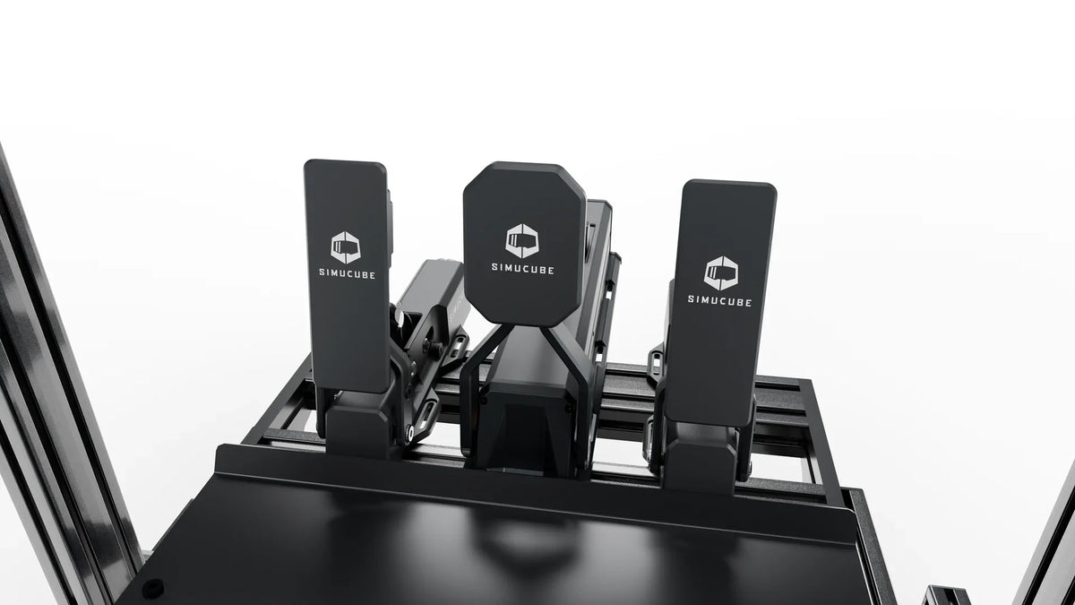 Pédalier Simucube ActivePedal Pro et deux Co-Pedal du LP4 Pro Drift