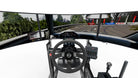 Simulateur Drift LP4 Pro LPSIMU, vue depuis la place du pilote