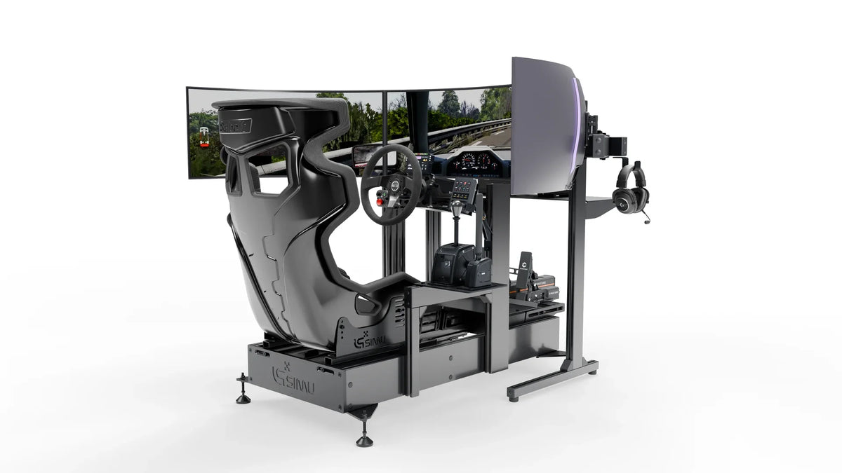 Simulateur Drift LP4 Pro LPSIMU, vue générale en contre plongée droite