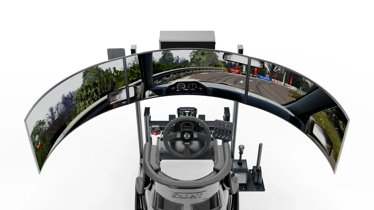 Simulateur Drift LP4 Pro LPSIMU, poste de conduite et affichage embarqué