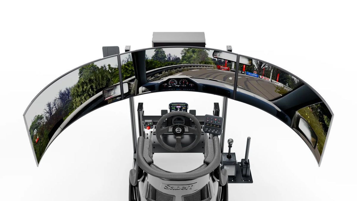 Simulateur Drift LP4 Pro Motion LPSIMU, poste de conduite et affichage embarqué