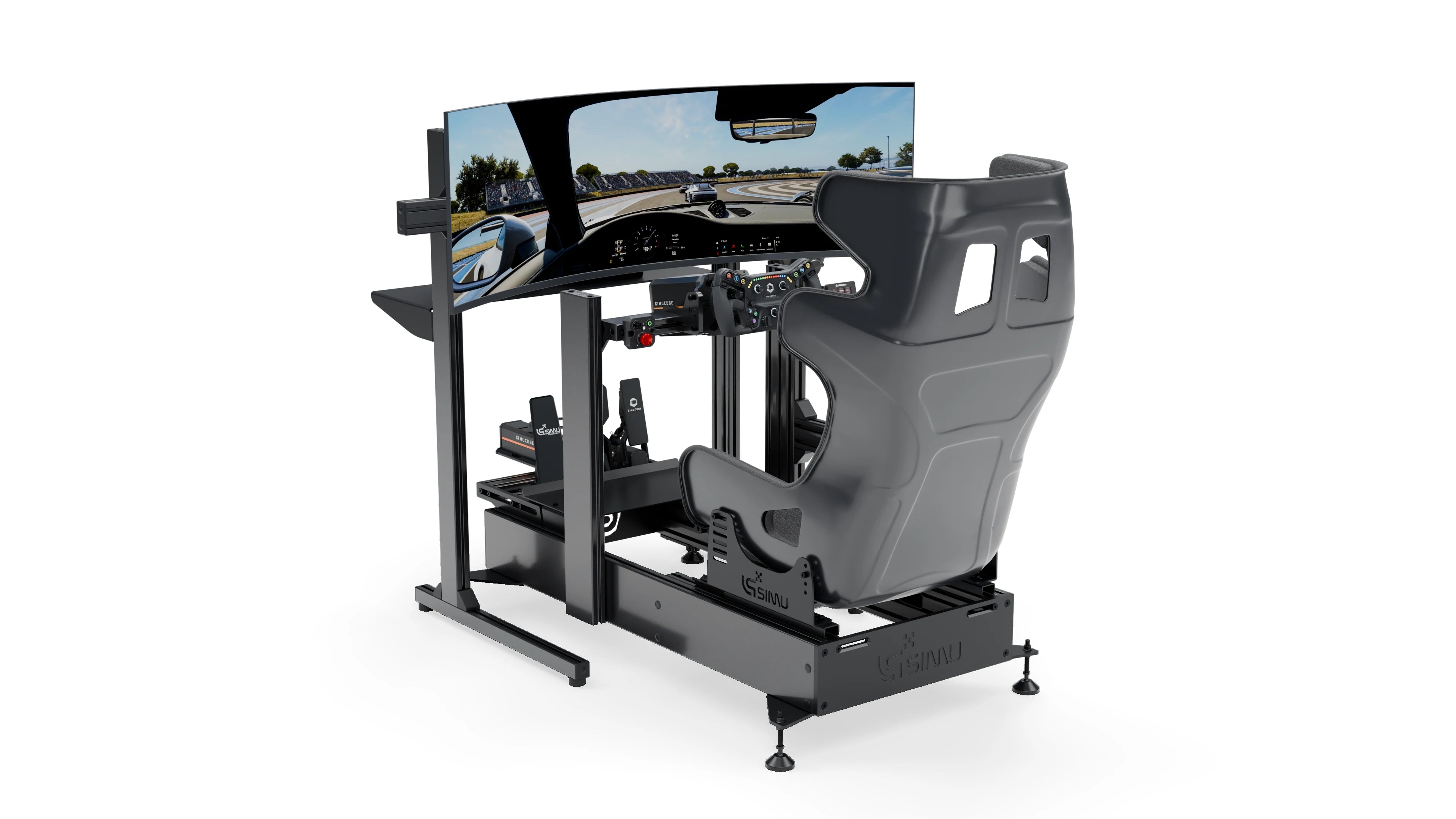 LPSIMU LP4 GT EVO racing simulator, left three-quarter view