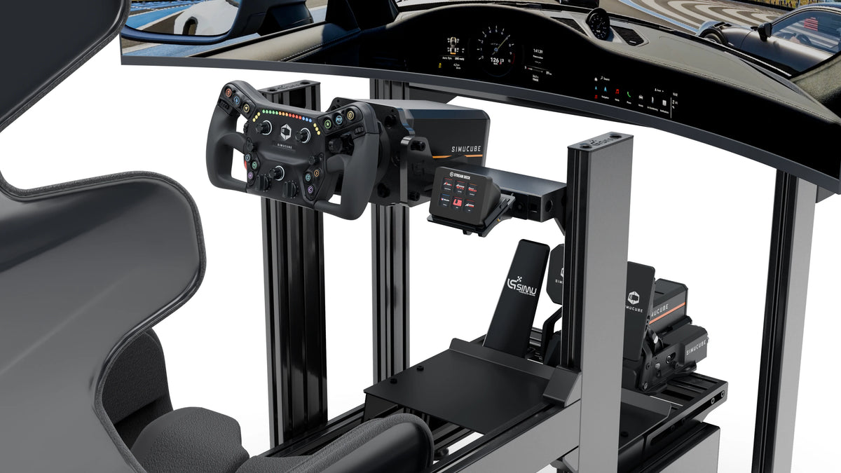 Stream Deck Mini et commandes secondaires intégrées au cockpit