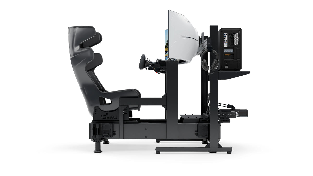 LPSIMU LP4 GT EVO MOTION racing simulator, right side profile