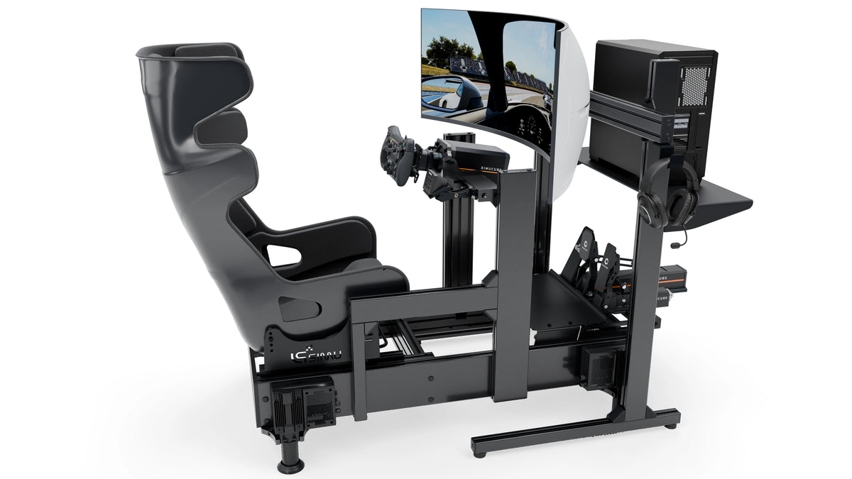 LPSIMU LP4 GT EVO MOTION racing simulator, seat from the left