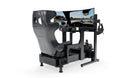 LPSIMU LP4 GT EVO MOTION racing simulator, low-angle view from the right