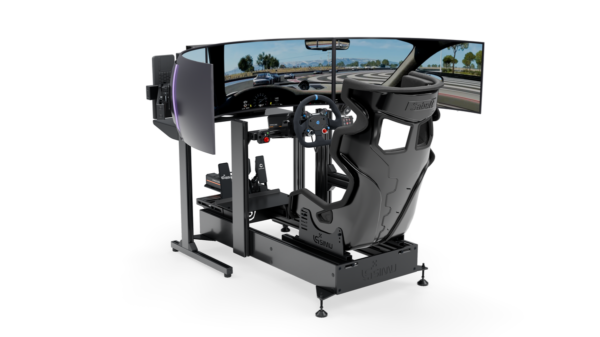 Simulateur GT LPSIMU LP4 GT PRO, vue trois quarts gauche