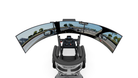 Simulateur GT LPSIMU LP4 GT PRO, vue embarquée des écrans