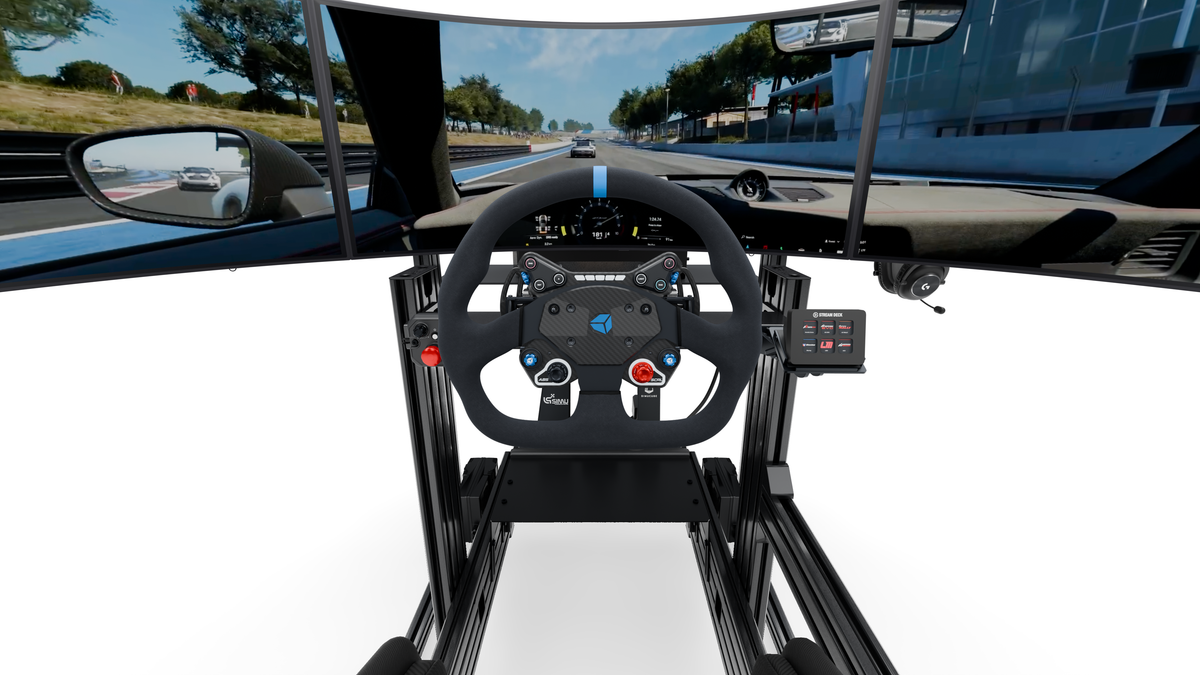 Simulateur GT LPSIMU LP4 GT PRO MOTION, vue du pilote