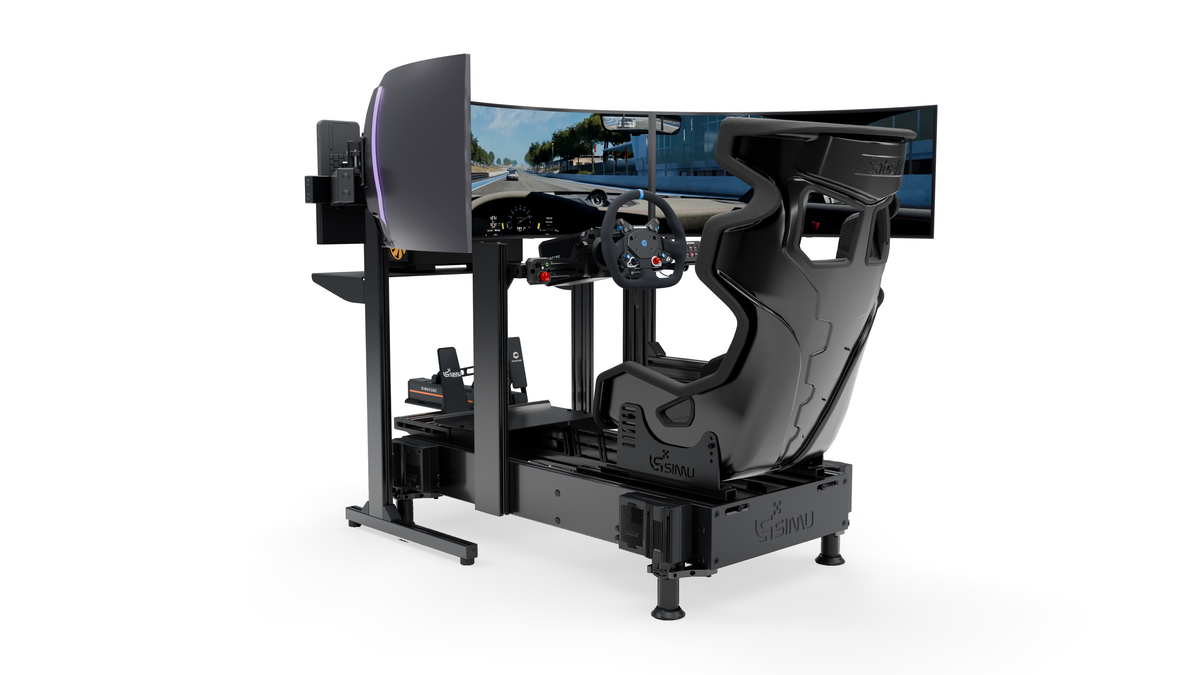 Simulateur GT LPSIMU LP4 GT PRO MOTION, vue basse gauche
