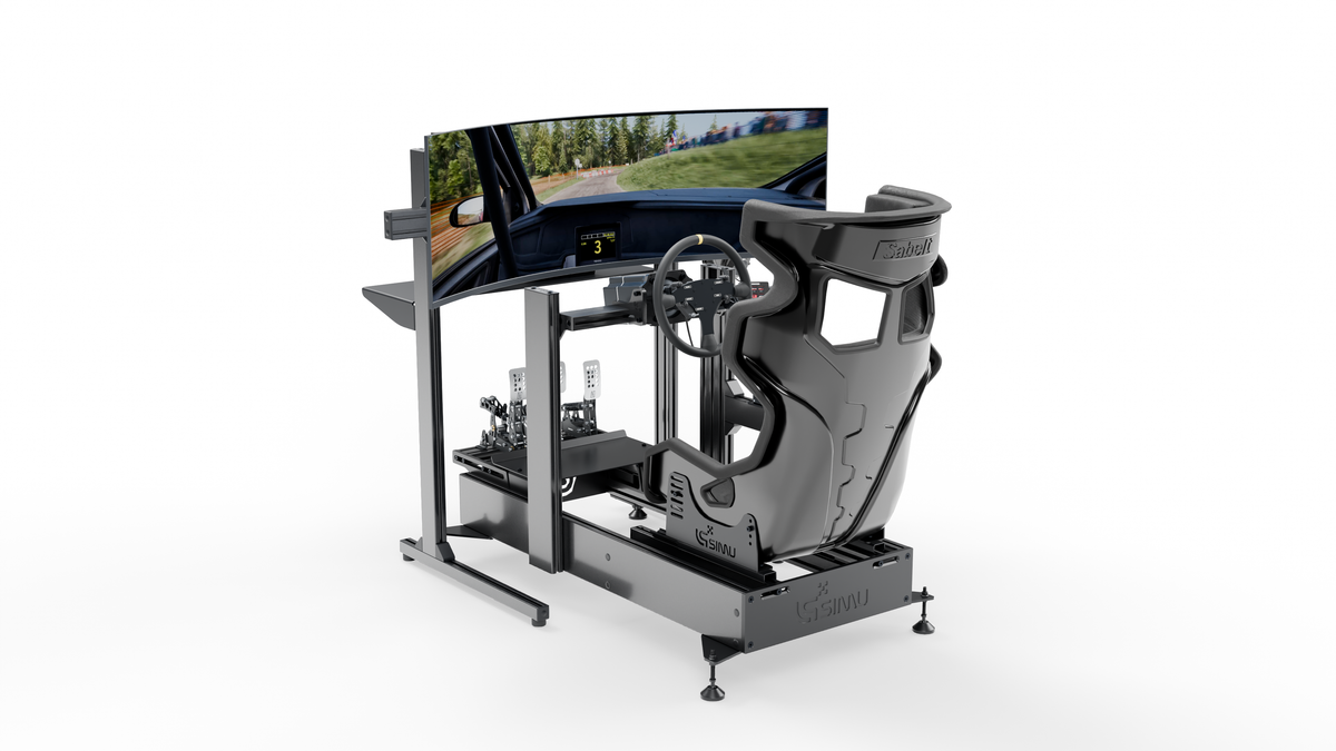 Vue complète du simulateur Rallye LPSIMU prêt à installer