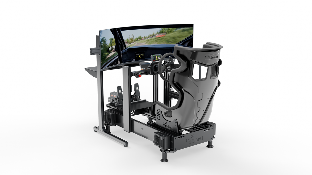 Vue complète du simulateur Rallye LPSIMU prêt à installer