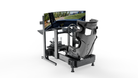 Simulateur Rallye LP4 MOTION : vue d'ensemble du cockpit de rallye