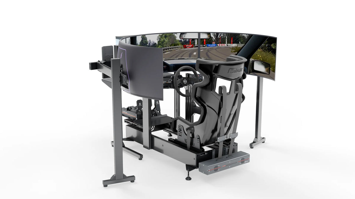 Simulateur Drift LP5 LPSIMU, vue d’ensemble de trois quarts gauche