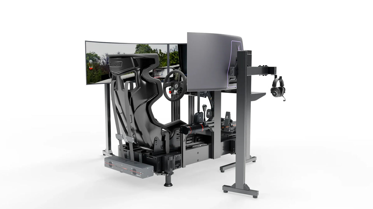 Simulateur Drift LP5 Motion LPSIMU, vue générale en contre plongée droite