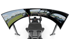 Simulateur de pilotage GT LPSIMU LP5, vue embarquée des écrans