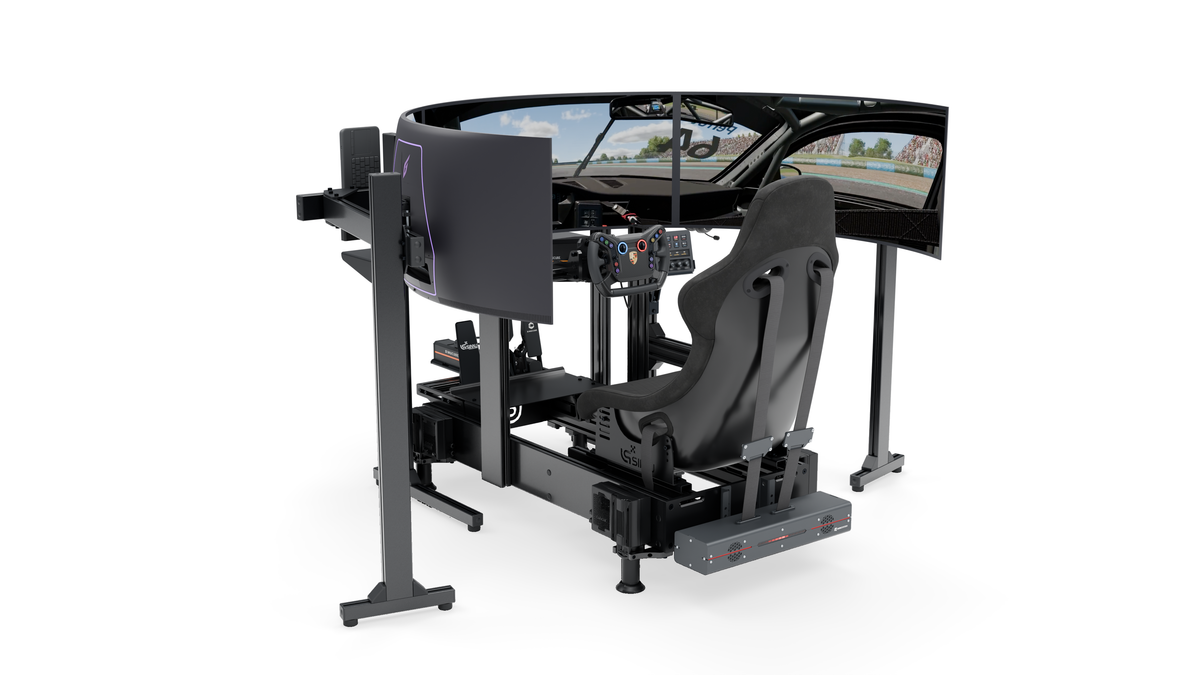 Simulateur de pilotage GT LPSIMU LP5 MOTION, vue trois quarts gauche