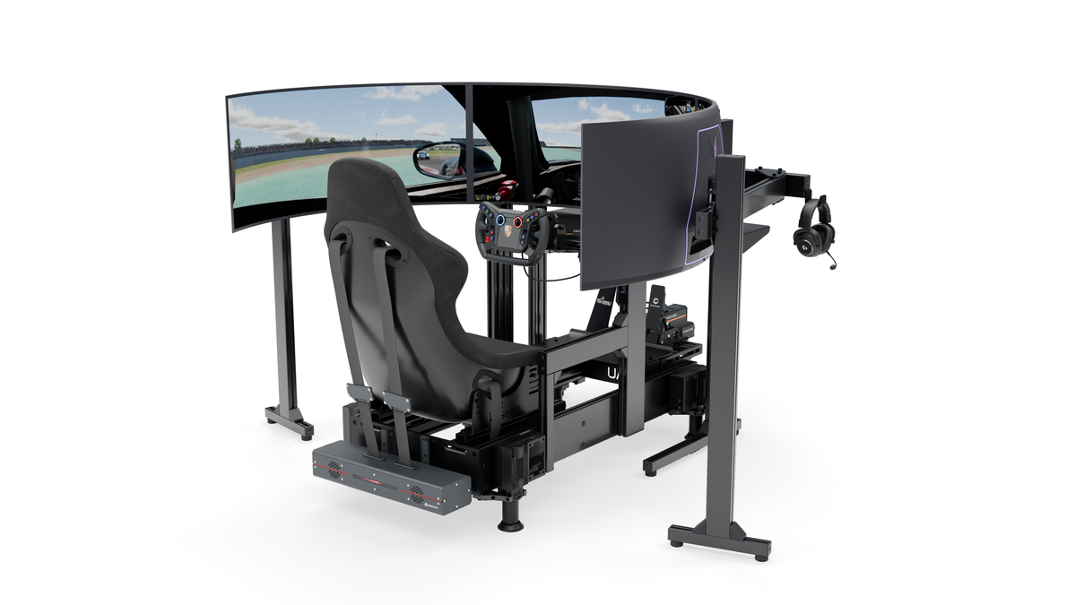 Simulateur de pilotage GT LPSIMU LP5 MOTION, vue trois quarts droite