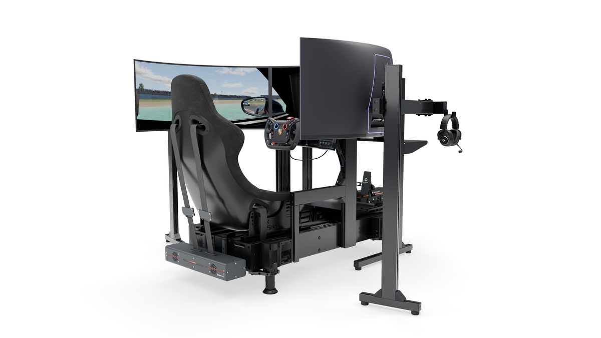 Simulateur de pilotage GT LPSIMU LP5 MOTION, vue basse droite