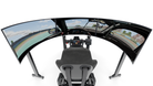 Simulateur de pilotage GT LPSIMU LP5 MOTION, vue embarquée des écrans