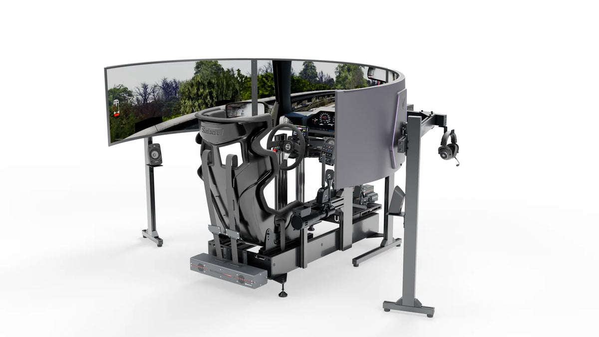 Simulateur Drift LP6 LPSIMU, vue d’ensemble de trois quarts droit