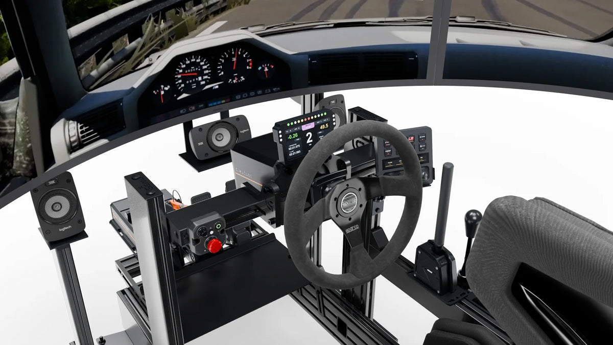 Simulateur Drift LP6 LPSIMU, commandes de conduite côté gauche