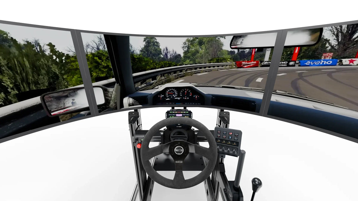 Simulateur Drift LP6 LPSIMU, vue depuis la place du pilote