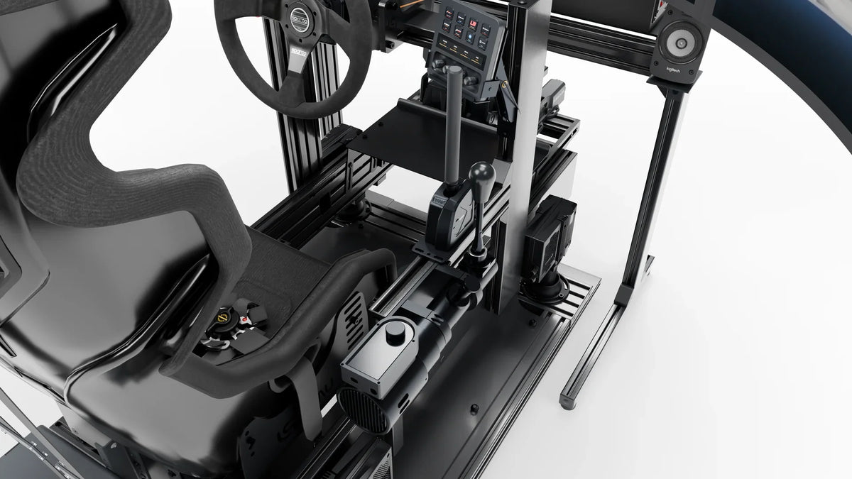 Levier BDH H-Pattern + Sequential électronique et frein à main MME Handbrake du LP6 Motion Drift