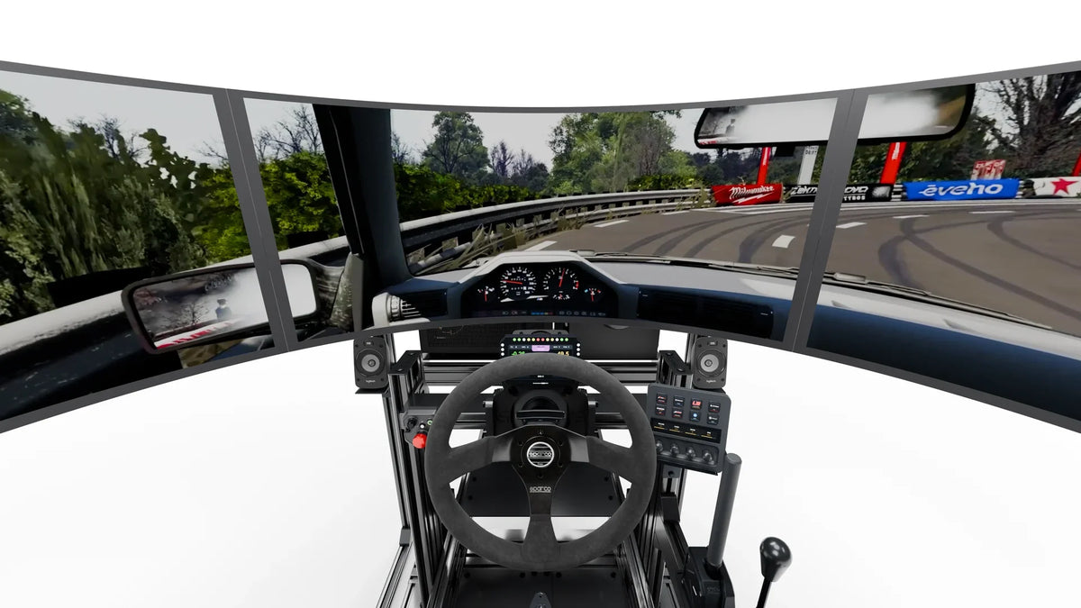 Affichage trois écrans LG 52 pouces et ordinateur du LP6 Motion Drift