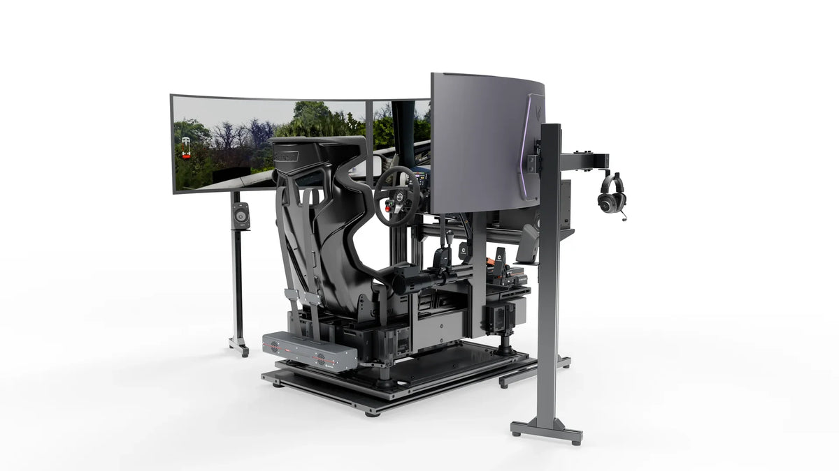 Simulateur Drift LP6 Motion LPSIMU, vue générale en contre plongée droite