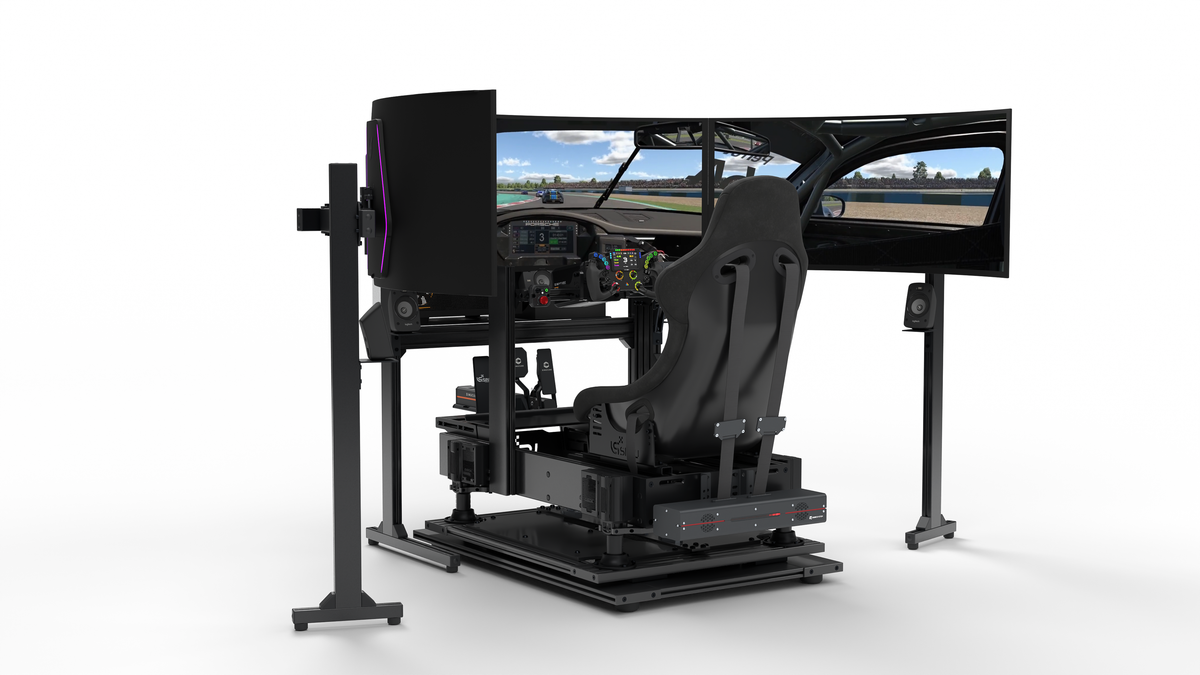 Simulateur de pilotage GT LPSIMU LP6 GT MOTION, vue basse gauche
