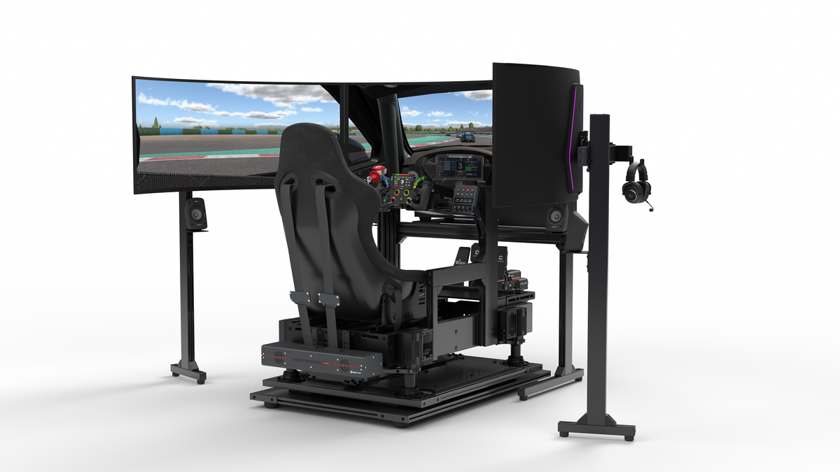 Simulateur de pilotage GT LPSIMU LP6 GT MOTION, vue basse droite