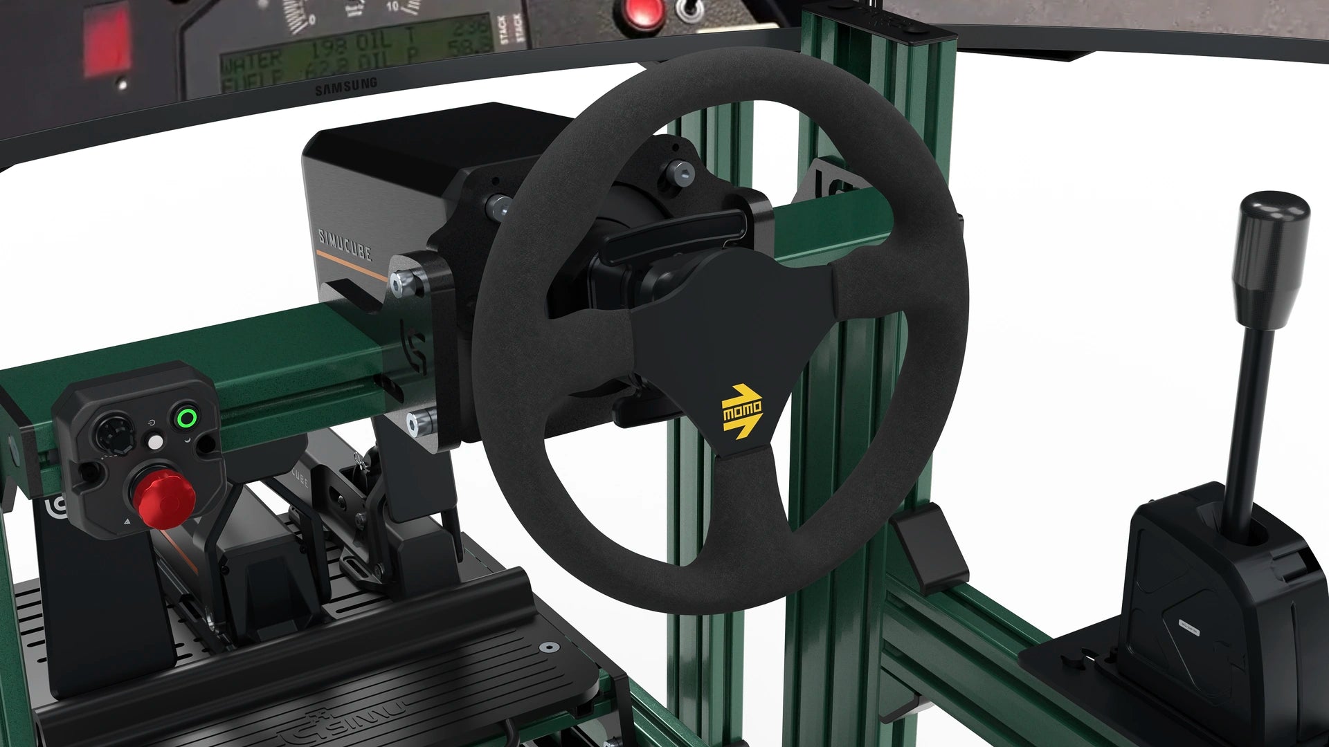 LP420R — Wheel and controls, left side
