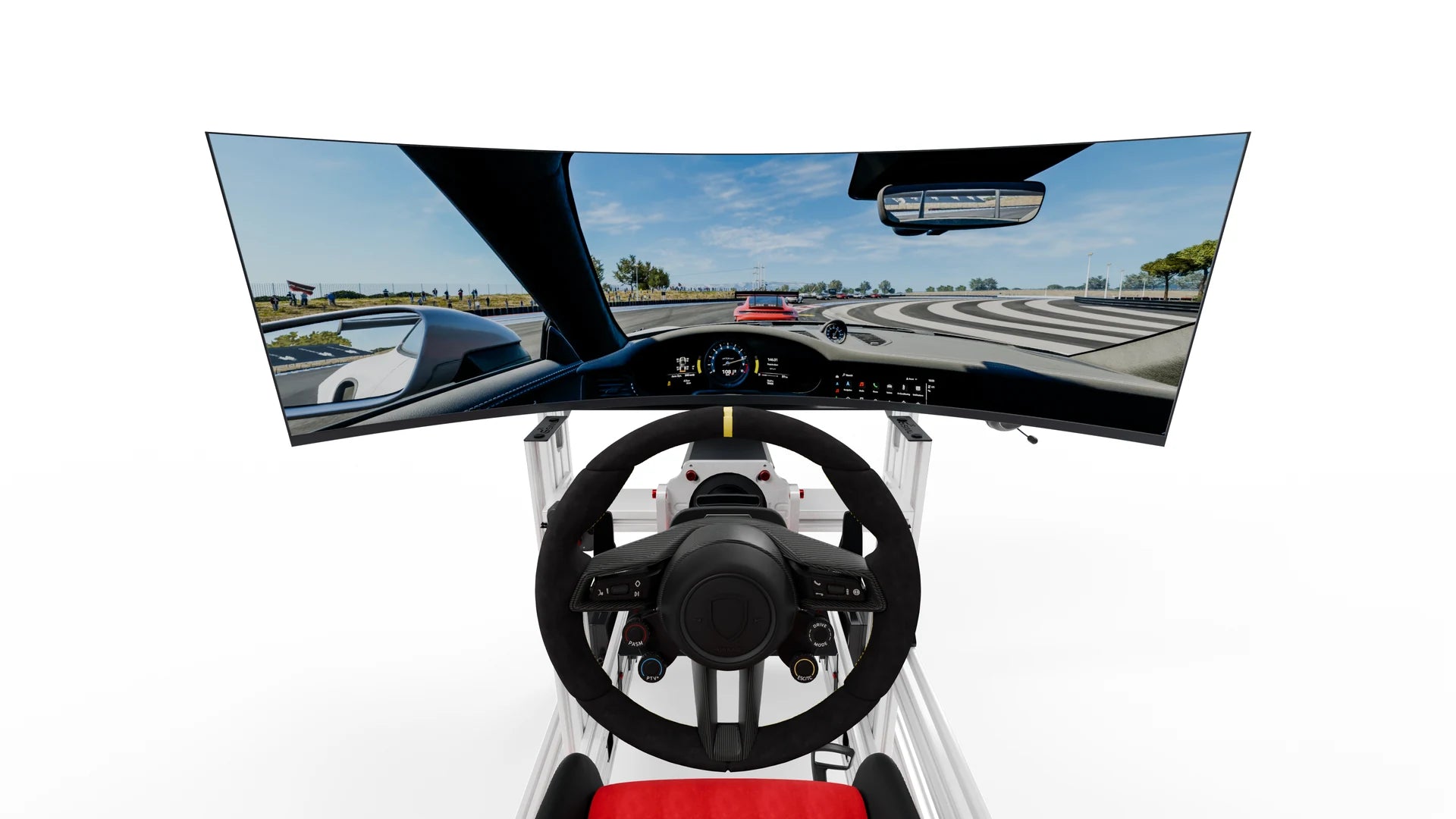 LPSR driving position facing the curved display